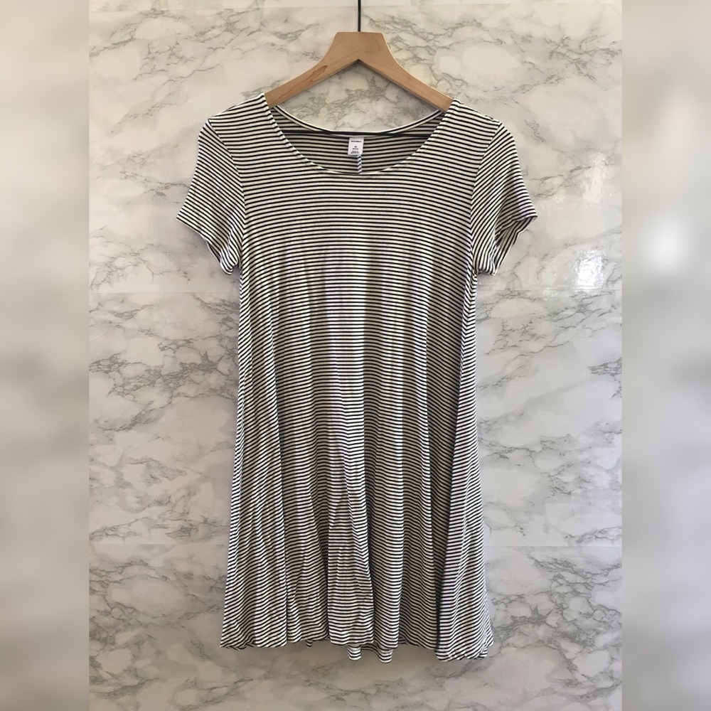 Old Navy Petite Striped Swing Dress